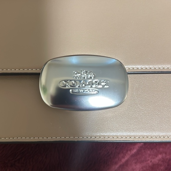Coach purse, tan with silver hardware. Brand new with tags never used - Picture 2 of 5